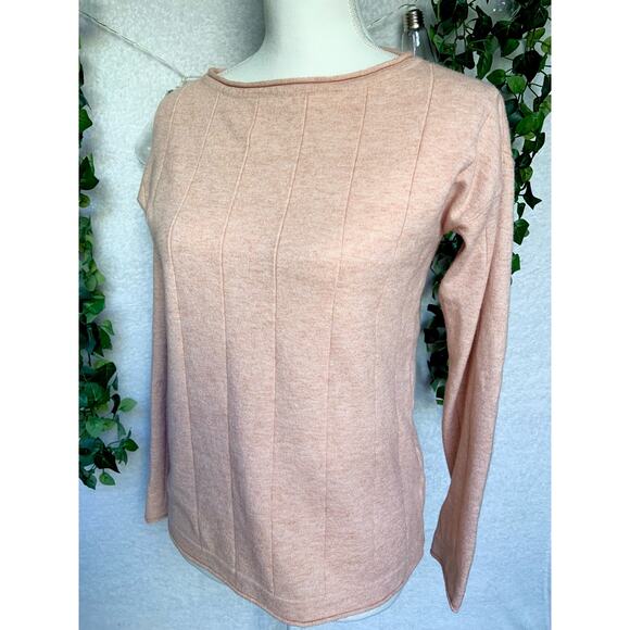 Hem and Thread Orange Long Sleeve Sweater Shirt Women's Size Small - Picture 4 of 10